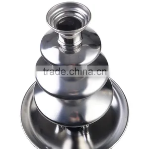 Economic Home 9cm(D)18cm(H) 180W Stainless Steel 4 Tiers Cheap 110v/220v Chocolate Fountain thumbnail-3