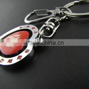 Carabiner Keychain Type and Metal Material Metal Heart Shape Rotating Key Chain thumbnail-3