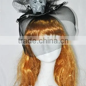 Glitter Skull Lace Net Headband thumbnail-1