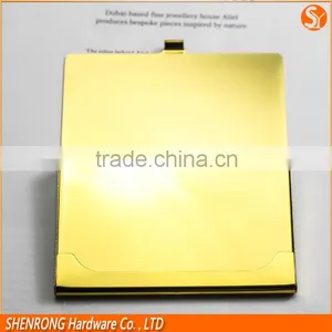 Luxury Gold Color Blocking RFID Credit Card Holder With Engraving LOGO thumbnail-5