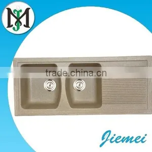 Chinese Manufacturer Best Quality Double Bowl Quartz Stone Sink With the Best Selling thumbnail-1