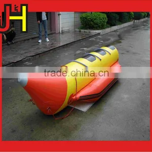 2016 8 Person SingleTube Inflatable Water Games Flyfish Banana Boat For Sale thumbnail-4