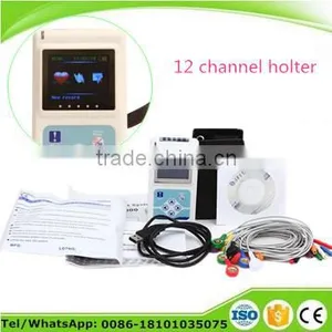 12 Channel ECG Holter System Recorder Analyzer EKG Holter Monitor With Free Software thumbnail-1