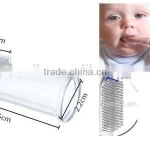 FDA Hygienic Silicone Baby Infant Finger Tip Toothbrush thumbnail-3
