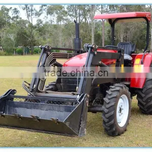 55HP X4x Tractor With Front End Loader, 4in1 Bucket With Teech and Mesh thumbnail-2
