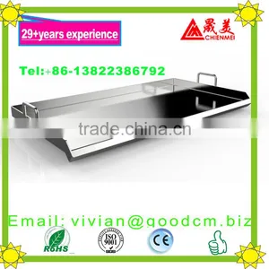 Cazo Stainless Steel Large 16" Heavy Duty Caso Para Carnitas Acero Inoxidable- Flat Surface thumbnail-3