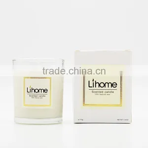 100%customized,Luxury Soy Wax Candle, Scented Soy Wax Candle With Color Packaging Box thumbnail-1