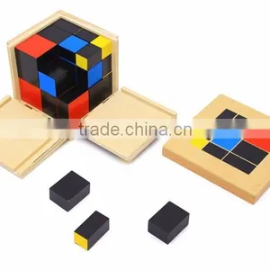 Preschool Training Learning Toys Montessori Trinomial Cube Math Education thumbnail-1