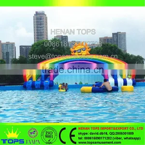 Rectangular Above Ground Swimming Pool Dinosaur Inflatable thumbnail-4
