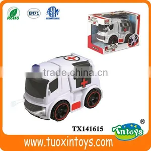 Pink Fire Truck Toy, Fire Engine Toy thumbnail-2