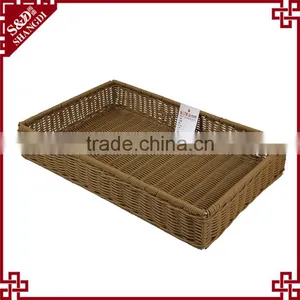 Handwoven Food-safe Accept OEM Large Size Basket Supermarket Display Shelves for Vegetable thumbnail-1