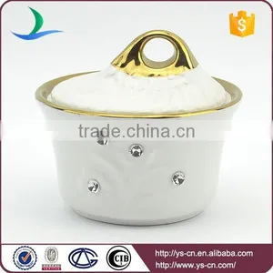 Ceramic Tableware Set Round Gold Plating Fancy Tea Set thumbnail-2