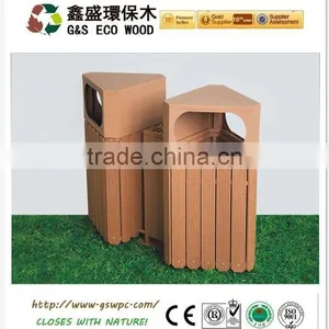 Wood Plastic Composite Wpc Classification Ash-bin /outside Recycling Bin thumbnail-4