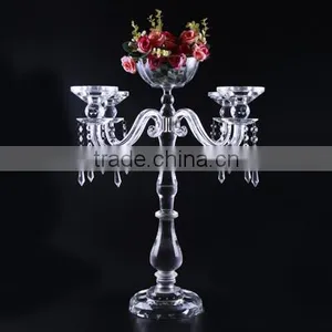 Wedding Flower Stand Candelabra With Flower Bowl thumbnail-1