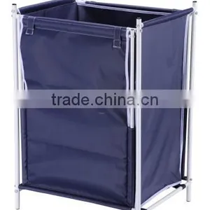 Vivinature Rectangular Two Side Foldable Laundry Hamper With 3 Sorter thumbnail-2