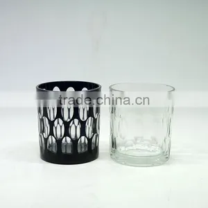 Handmade Unique Glass Candle Jar/glass Container /candle Vessels Wholesale thumbnail-2