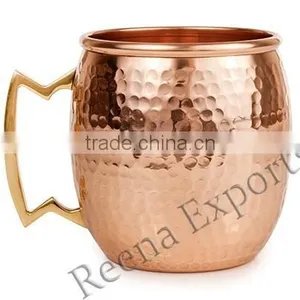 Moscow Mule Hammered Copper Barrel Mugs, Solid Copper Beer Mugs, Copper Drinking MugsOLID COPPER MUGS MANUFACTURER INDIA thumbnail-1