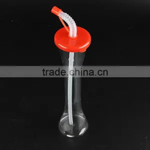 Fashionable First Rate High Quality Food Grade Plastic Beach Cup With Straw thumbnail-5