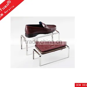Elegant Transparent Acrylic Shoes Display Stand thumbnail-1