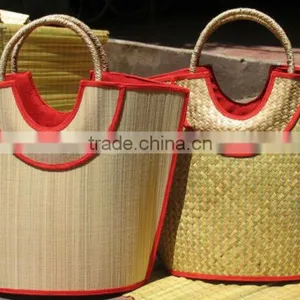 High Quality Best Selling Bamboo Shopping Bag WITH HANDLE From Vietnam thumbnail-1