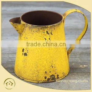 2013 New Design Watering Can Yellow Painting, Metal Watering Can for Home Decor thumbnail-1