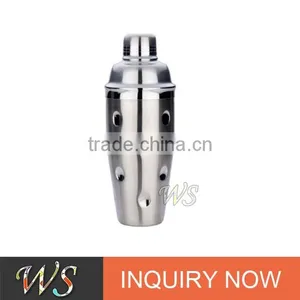 WS-101 Matt Silver Bubble Bottle Shaker Stainless Steel Cocktail Shaker thumbnail-1