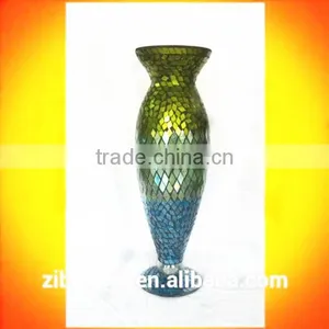 Mermaid Shape Mosaic Tall Cheap Large Glass Vases thumbnail-1