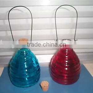 Band Shaped Glass Wasp Trap,colored Glass Bee Catcher thumbnail-1