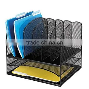 Mesh Office School Supplies Desk Organizer With 8 Vertical Sections thumbnail-3