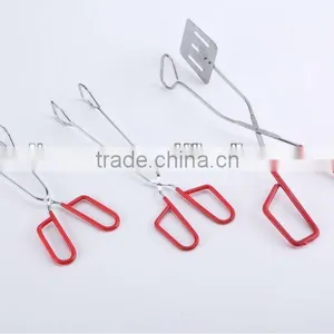 BBQ Food Tongs Salad Tongs Iron Food Tongs Silicone Tongs thumbnail-4