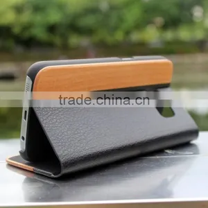 Classical Chinese Walnut/bamboo/rosewood/cherry Card Bumper/pocket Cell Phone Case for Samsung thumbnail-6