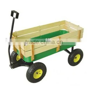 Kid's Wooden Wagon Garden Tool Cart TC1801 thumbnail-4