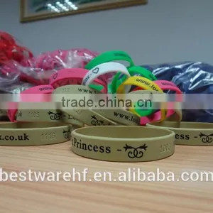 Inkfilled Adult Bulk Cheap Silicone Wristbands thumbnail-1