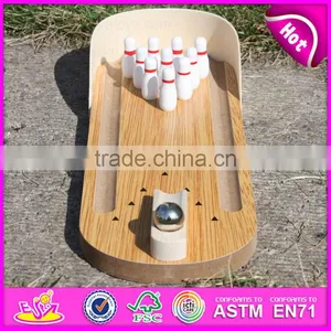 2016 Hot Sale Baby Wooden Bowling Toy, New Design Children Wooden Bowling Toy W01A141 thumbnail-1