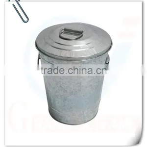 Household Decor Big Galvanized Bucket With Lid thumbnail-1