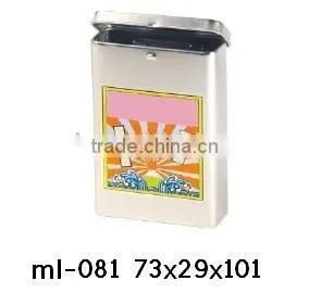 Hinged Tin Box for Cigar Poker Cards Adhesive Bandage thumbnail-1