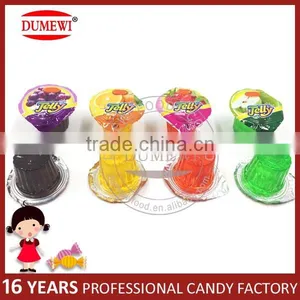 15g Assorted Fruit Flavor Striped Jelly Cup Mini Cup Jelly thumbnail-2