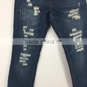 Men New Fashion Stock Ripped Straight Fancy Jeans thumbnail-2