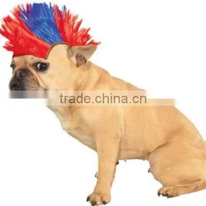 Pet Shop Boutique Blue Red Dog Mohawk Wig thumbnail-1