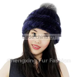 CX-C-239 Sunlight Mink Fur Hand Knitted Funny Hat thumbnail-4