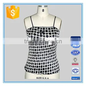 Ladies' Fashion Silver Satin Fancy Camisole Top thumbnail-1