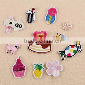 Cheap Fruit Flower Embroidery Patch ,Iron on Embroidery Pach for Garment Accessory thumbnail-1
