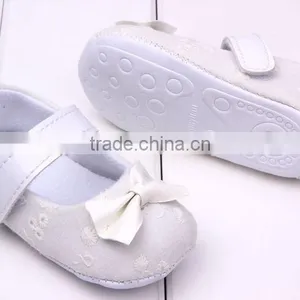2014 New Baby Shoe Wholesale Girls Lace Baby Walker White Comfortable Soft Shoe thumbnail-1