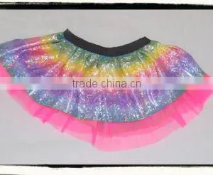 Adult Glitter Rainbow Tutu Dress thumbnail-1
