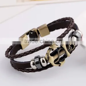 Zm22499a Hot Selling Men Bracelet Charm Anchor Bracelet thumbnail-3