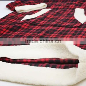 Adult V Collar Coral Fleece Pajamas thumbnail-6