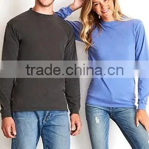 Next Level Apparel Unisex Inspired Dye L/S Crew Tee - 100% Combed Ring-spun Cotton and Comes With Your Logo thumbnail-1