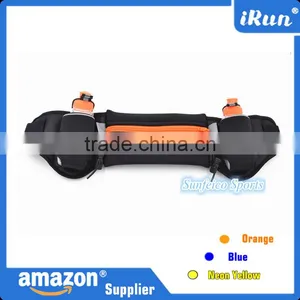 Hydration Running Belt With 2 Bottles - Adjustable Waist Pack/Pouch With 2*150ml BPA Water Bottles - Accept Custom - 3 Colors thumbnail-2
