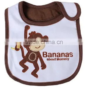 2015 Custom Cotton Baby Animal Bibs Top Quality Food Grade Soft Baby Bibs thumbnail-5