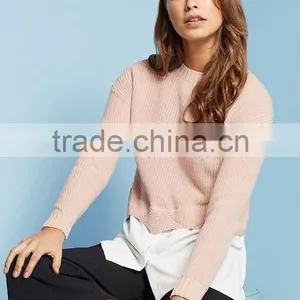Hot Selling Girls' Knit Sweater Pullover Design thumbnail-1